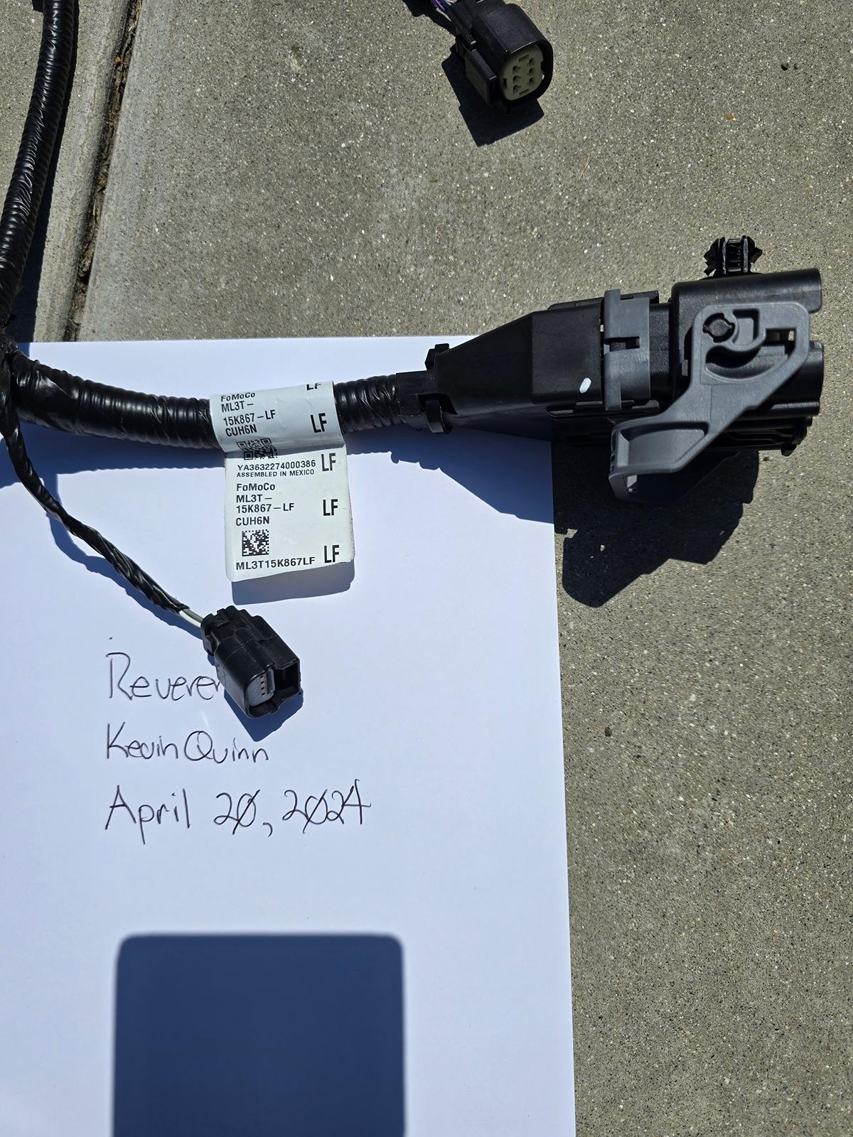 California - Genuine Ford Wire Parking Distance Aid Se ML3Z-15K867-LA ...