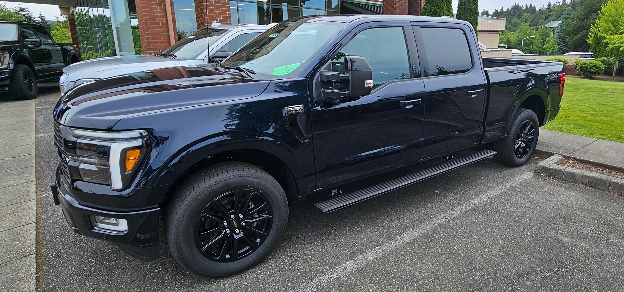 Finally! Antimatter Blue 2024 F-150 Platinum with PAT | F150gen14 ...