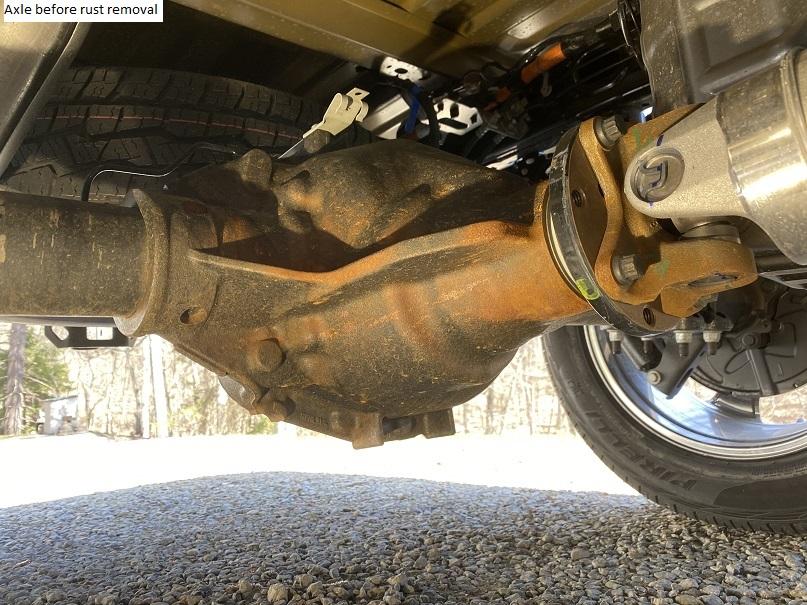 Axle Rust on 2021 F-150: My Method For Treating It | F150gen14 -- 2021 ...