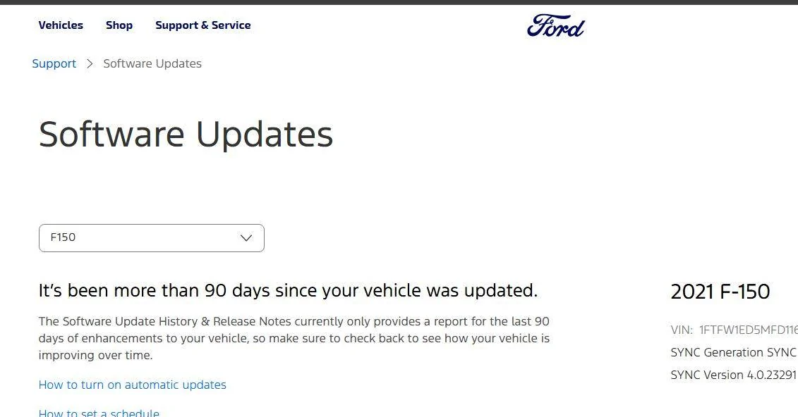 Vehicle Software Update History Now Available in Your Ford Account ...