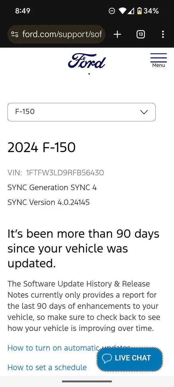 Vehicle Software Update History Now Available in Your Ford Account ...