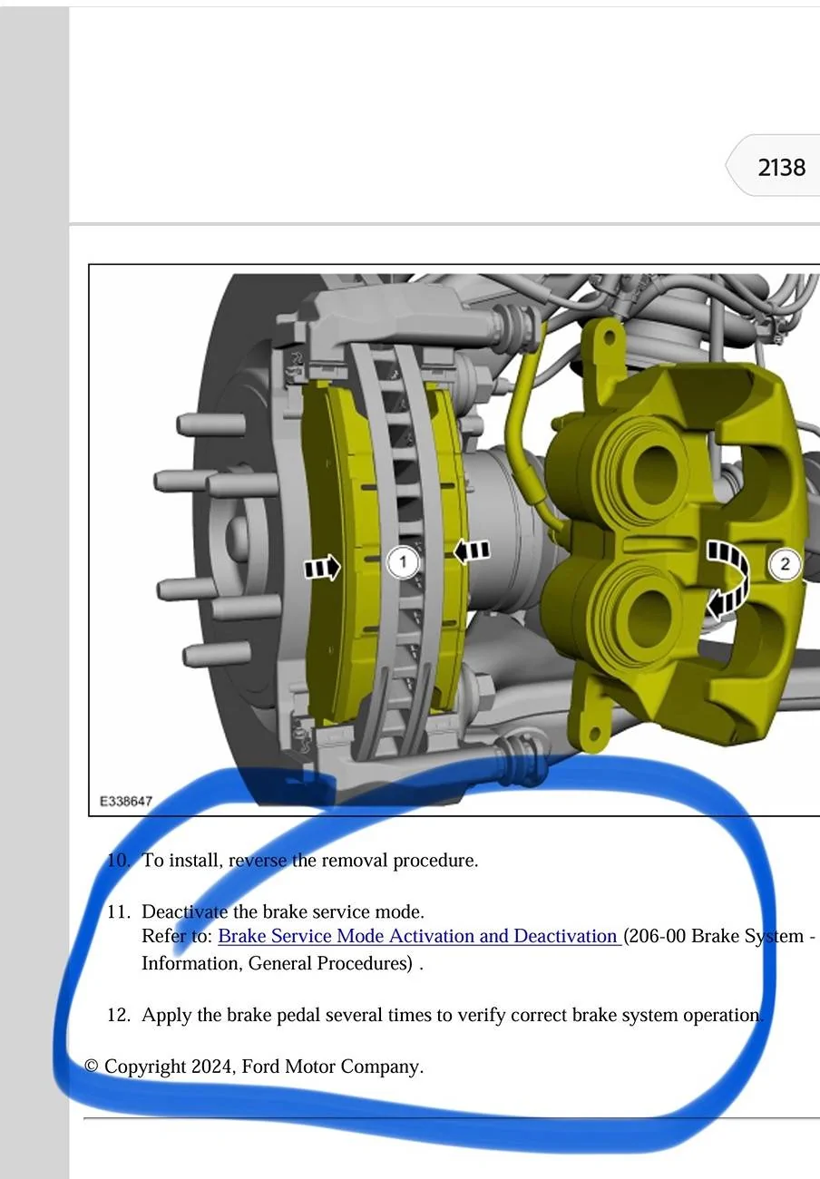 Mode Tech Brake Be Careful of Brake Maintenance Mode | F150gen14 -- 2021+ Ford F-150 ...