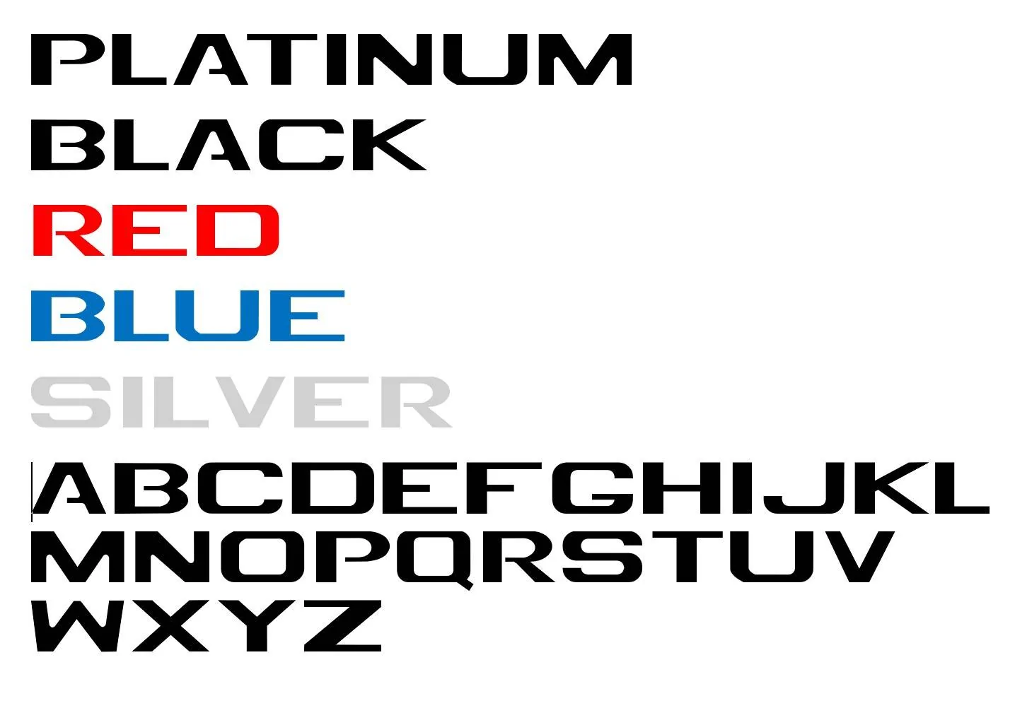 Ford Raptor R Font PLATINUM style font!!! | F150gen14 -- 2021+ Ford F-150, Tremor, Raptor ...