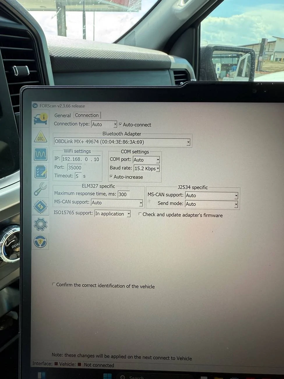 Forscan wont connect to OBDlink MX+ | F150gen14 -- 2021+ Ford F