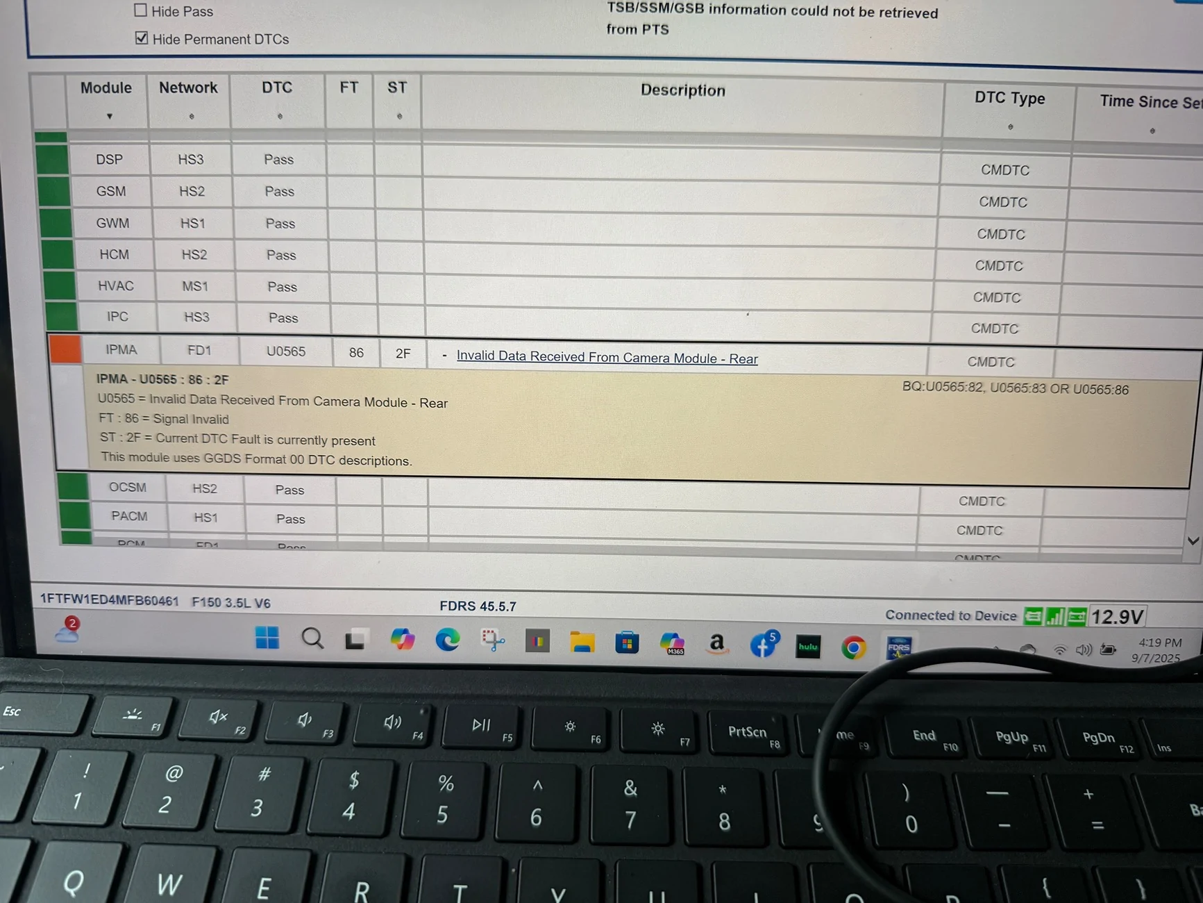 BlueCruise and adaptive cruise not working IPMA and CMR DTC codes in ...