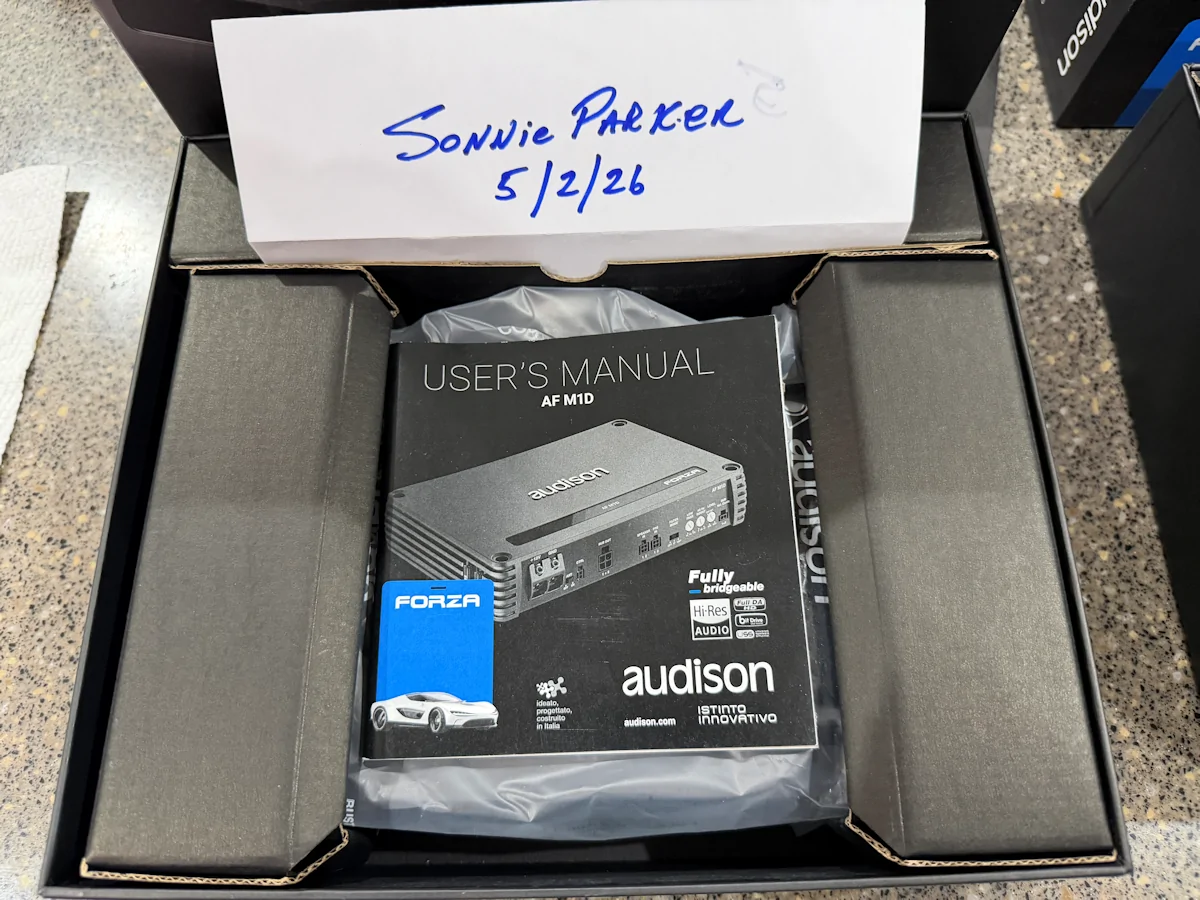 Audison AP F1D - Amplificatore per auto mono 1x1000W Audison AP F1D - Amplificatore per auto mono 1x1000W