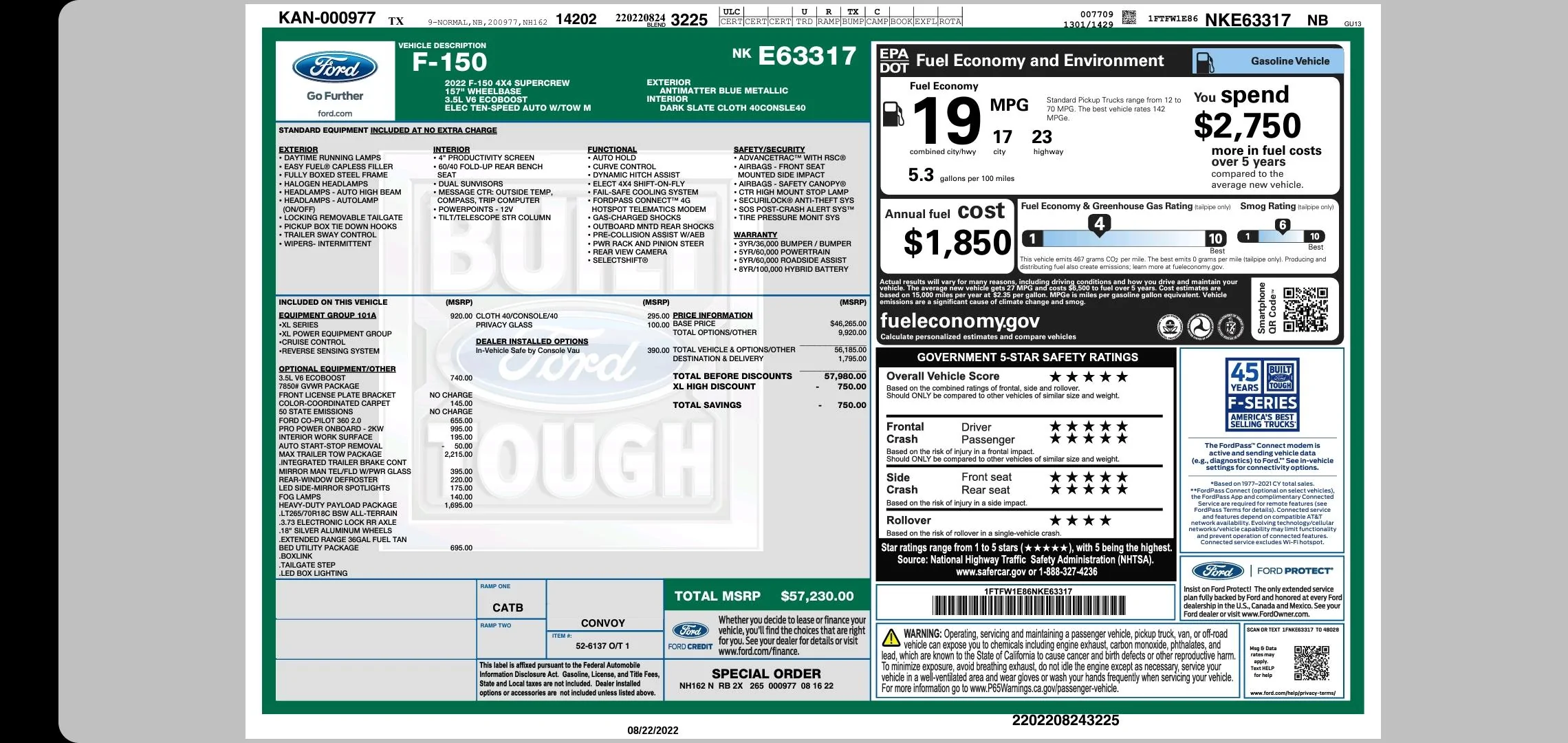 Thought Raptor Thoughts on Ordering a 2023 HDPP F-150 XL (vs. XLT) | F150gen14 -- 2021 ...
