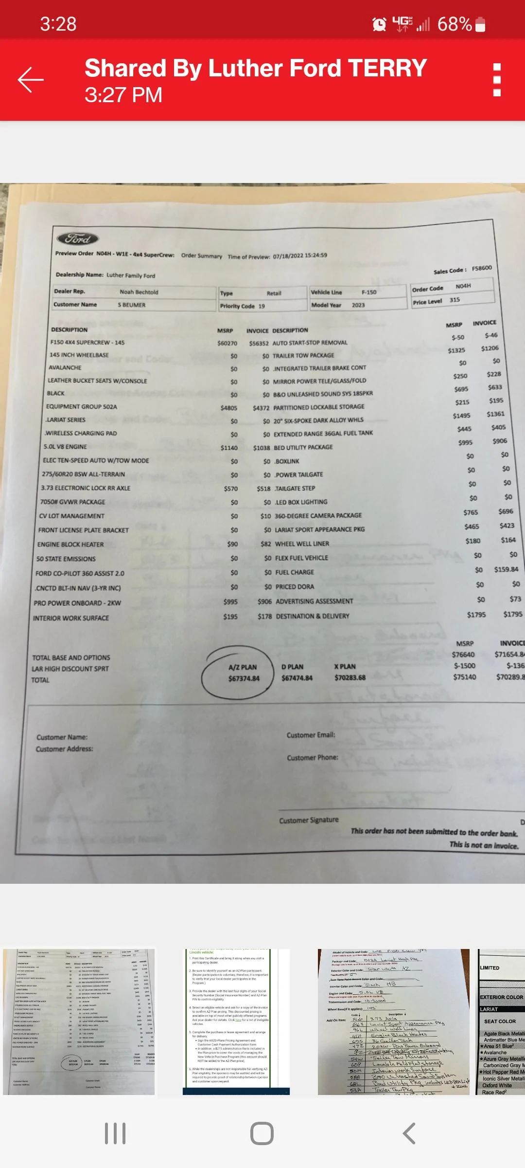 Ford Factory Invoice Access to dealer invoice for x/a plan pricing? | Page 2 | F150gen14 ...
