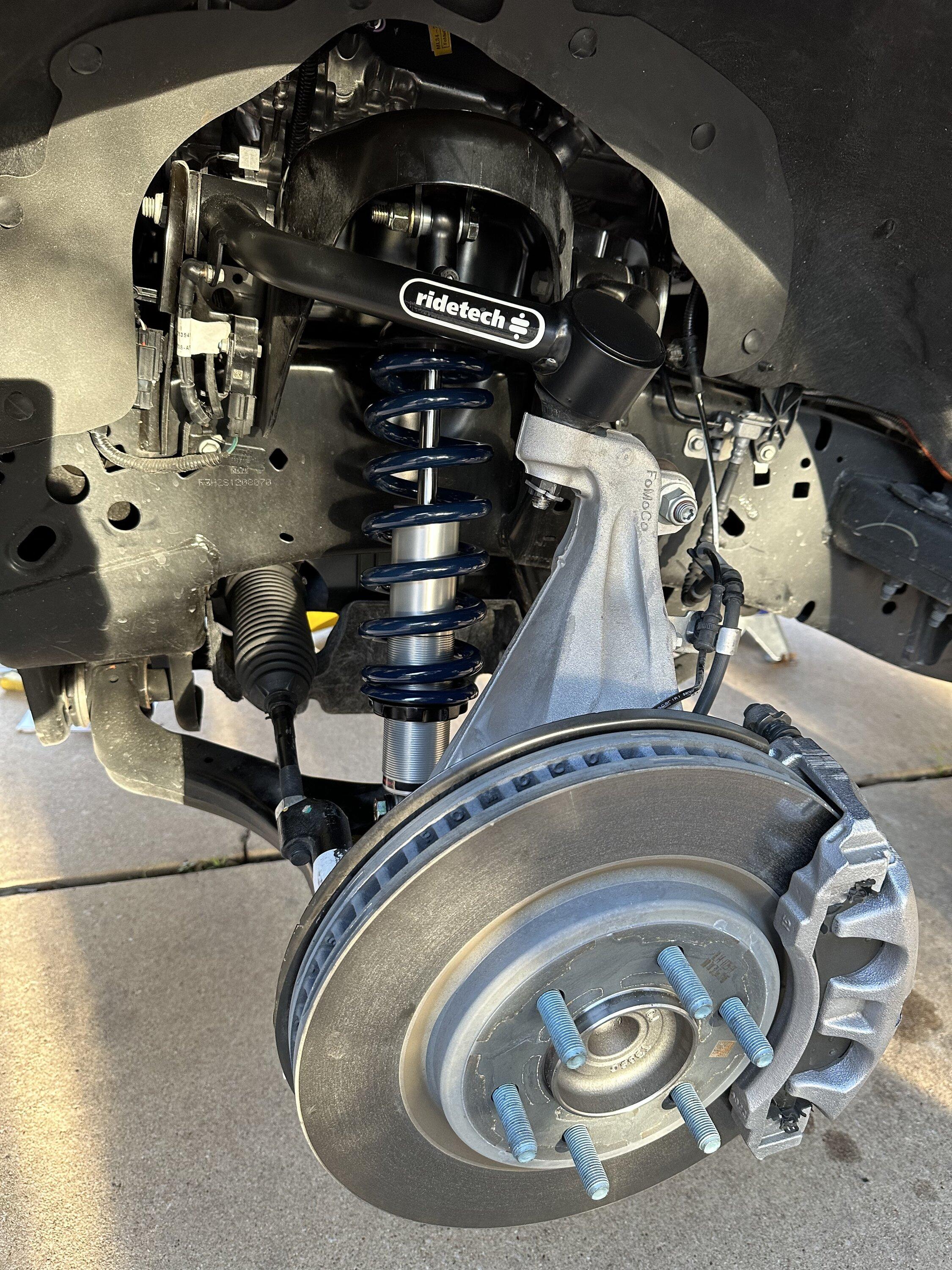 My 2022 F-150 5.0 Rapid Red Lowered Build (on 3/5 Ridetech lowering kit ...