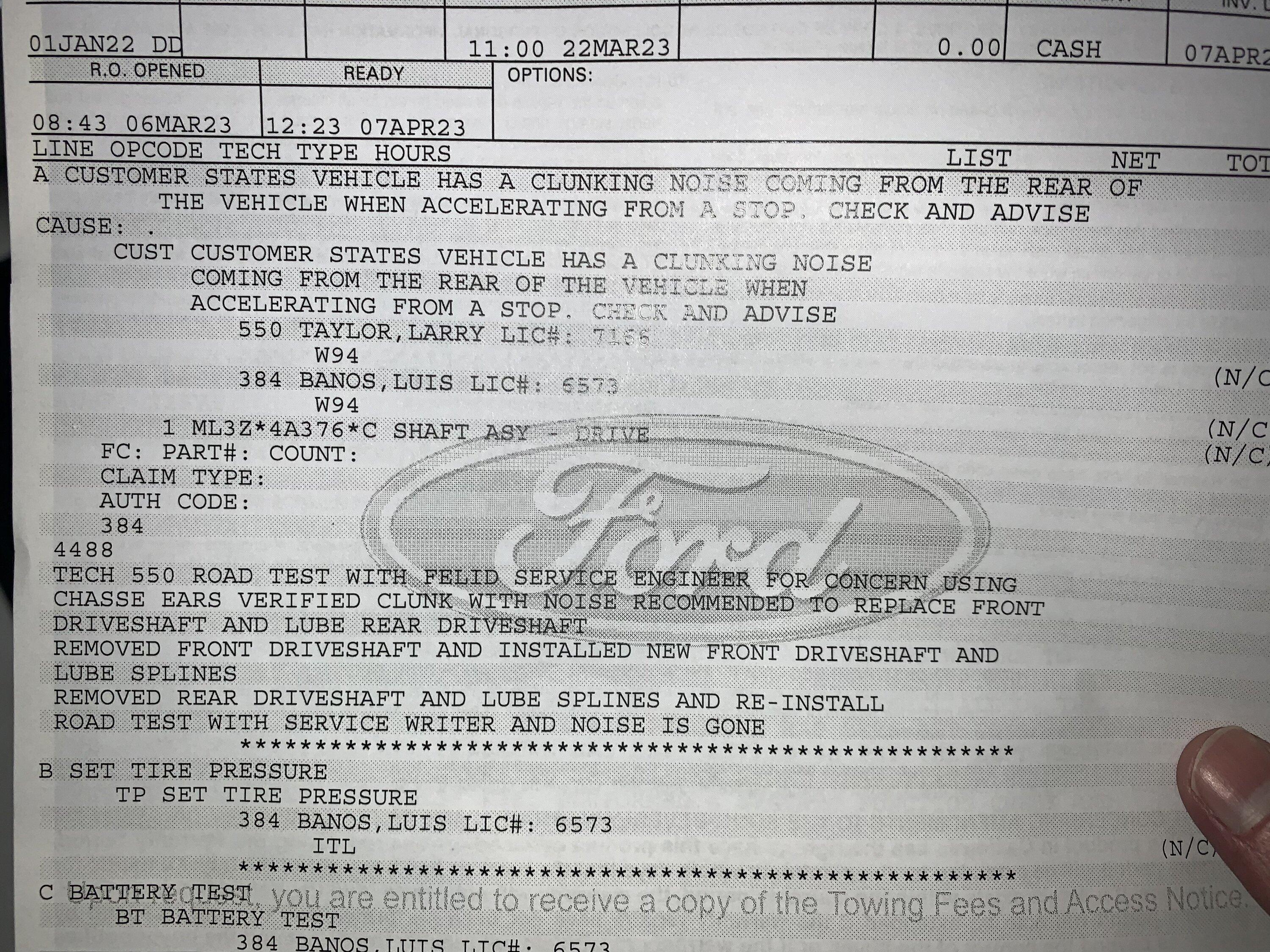 Rear axle, suspension knock / clunk - video | F150gen14