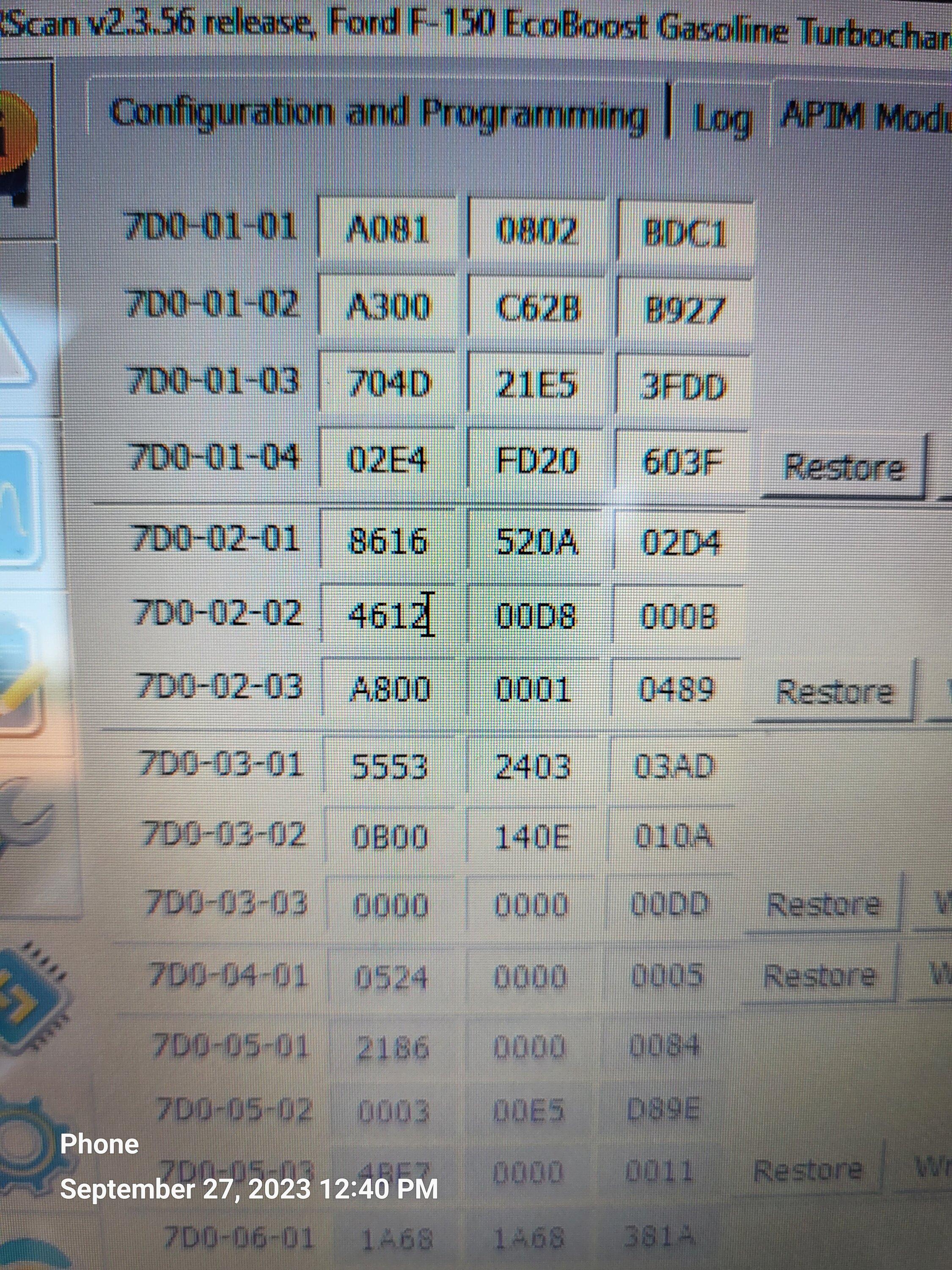 2021+ F-150 FORScan List / Database / Spreadsheet | Page 164 ...